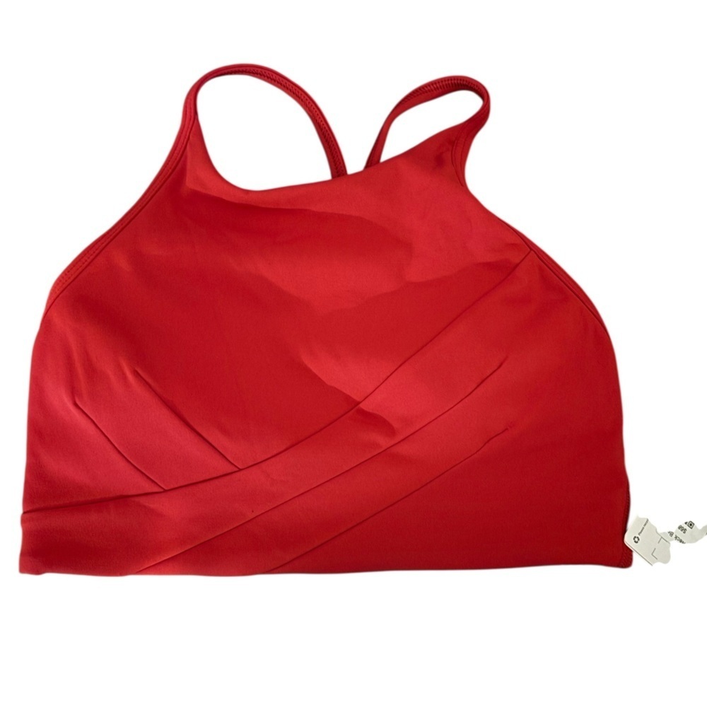 NWT Lululemon Flow Y Wrap Front High-Neck Bra, Size 4, Color:CLCN
